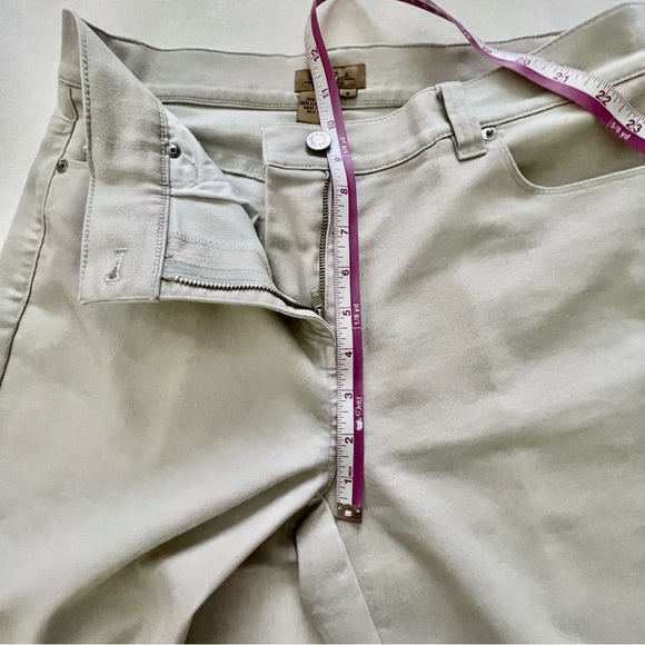 Peck & Peck Weekend 5 pocket stretch eggshell jeans women’s size 6 - Picture 8 of 12